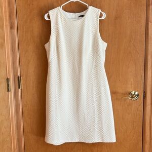 J. McLaughlin Cream Sleeveless‎ Textured Dress Size XL
